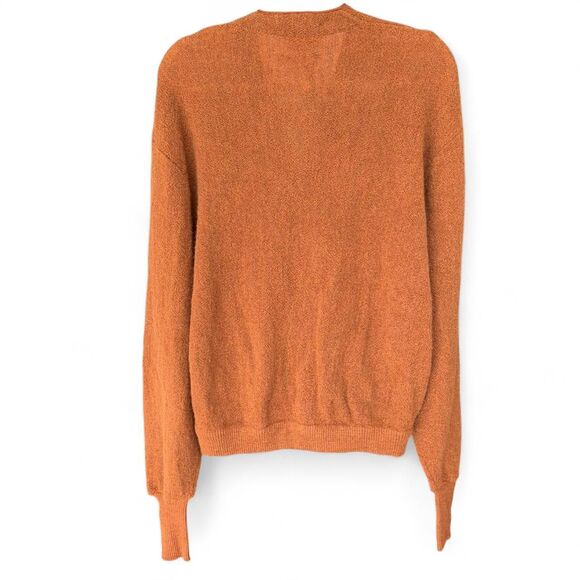 VTG 60s/70s Jantzen 3 Under Dave Marr Grandpa Cardigan burnt orange Sz XL - Picture 3 of 9